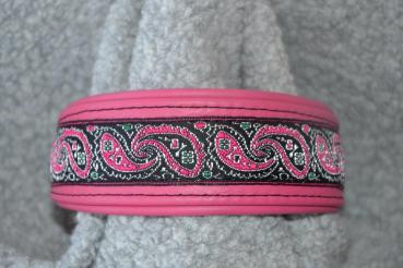 Halsband Doppelleder pink/pink / SSXXL18013
